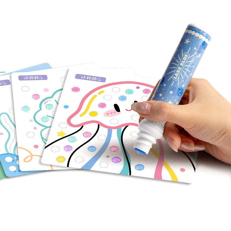 Glitter ink dot marker set